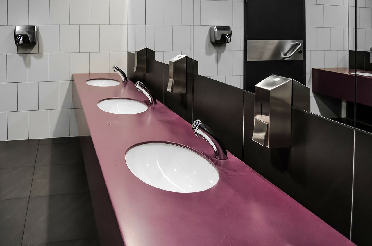 Wyposażenie łazienek publicznych, za pomocą którego zachowa się pełną czystość i higienę